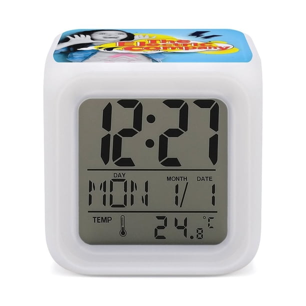 La Compañía Eléctrica theme 7 colors Alarm Clock Digital LED Alarm ...