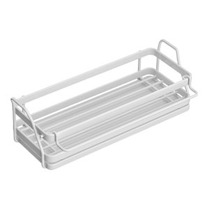 Magideal - Dispensador De Jabón Organizador Caddy Con Bandeja De Drenaje Extraíble, Soporte De Esponja Para Fregadero De Cocina Para Cepillos Botella Dispensador , Blanco