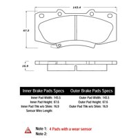 Pastillas Freno Para Auto Posiquiet 105.15670