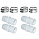 thumbnail image 4 of Adaptador De Manguera De Piscina Reemplazo Fácil De Usar Durable Para El Hogar Piscina Al Aire Libre 4 Adaptador 8 Abrazadera, 4 of 4