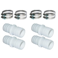 Magideal - Conectores Adaptadores De Manguera De Piscina, Accesorios De Conector Con Collar, Adaptador De Conversión, Entrada De Rosca, Adaptador De Drenaje De P 4 Adaptador 8 Abrazadera