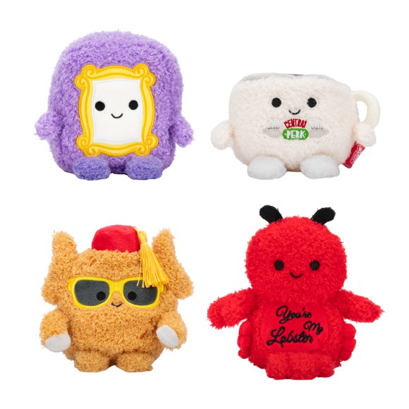 Peluche BumBumz Warner Bros Friends, paquete de 4 unidades, 11,43 cm, original