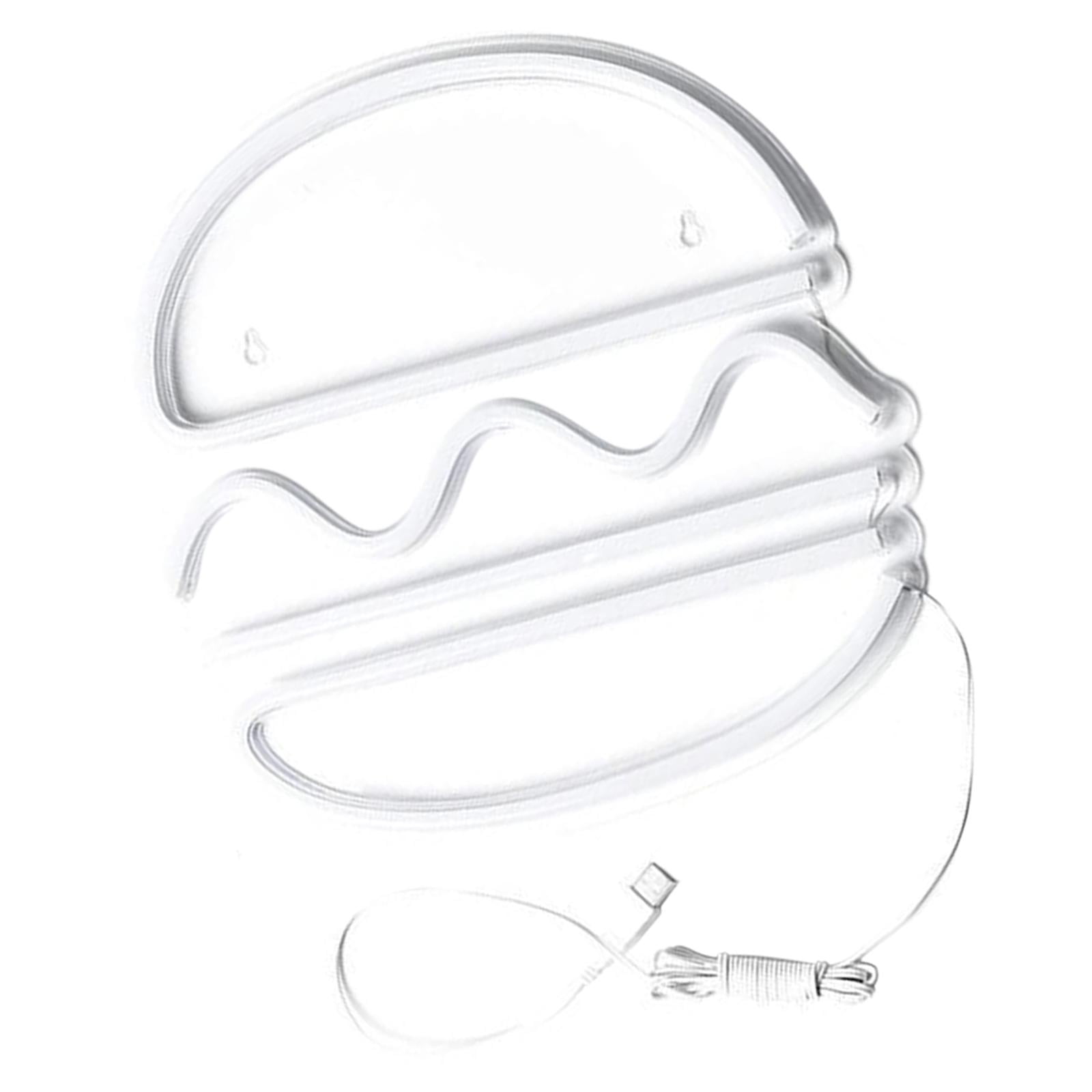 Magideal - Hamburguesa Letrero De Neón Luz De Neón Led Luces Decorativas Alimentadas Por Usb Lámpara De Noche Decoración De Pared Para Habitación De Niños Bar