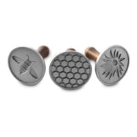 Cookie Stamps Nordic Ware Honey Bee, Juego De 3 Unidades, Color Gris