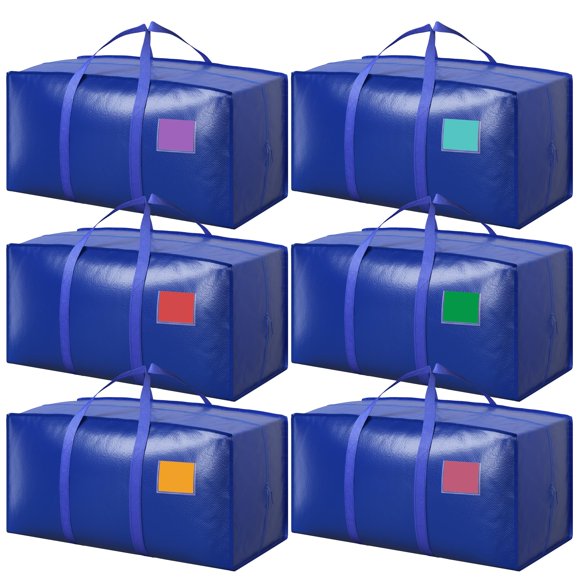 Bolsas de mudanza RMOHRO 6 unidades XXL resistentes a la humedad – Azul
