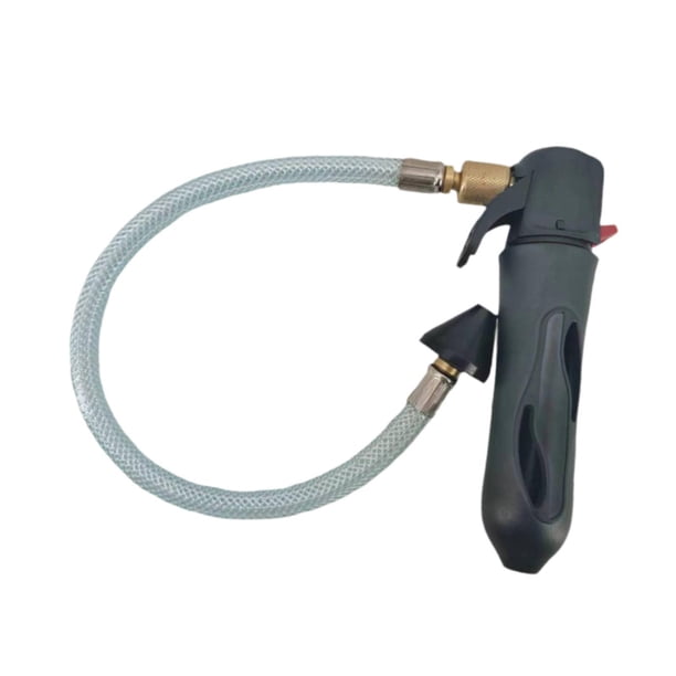 Herramienta para drenar cartuchos de CO2, pieza portátil, pequeña, fácil de transportar, limpieza eficaz, bomba de inflado de neumáticos, válvula, vál Negro