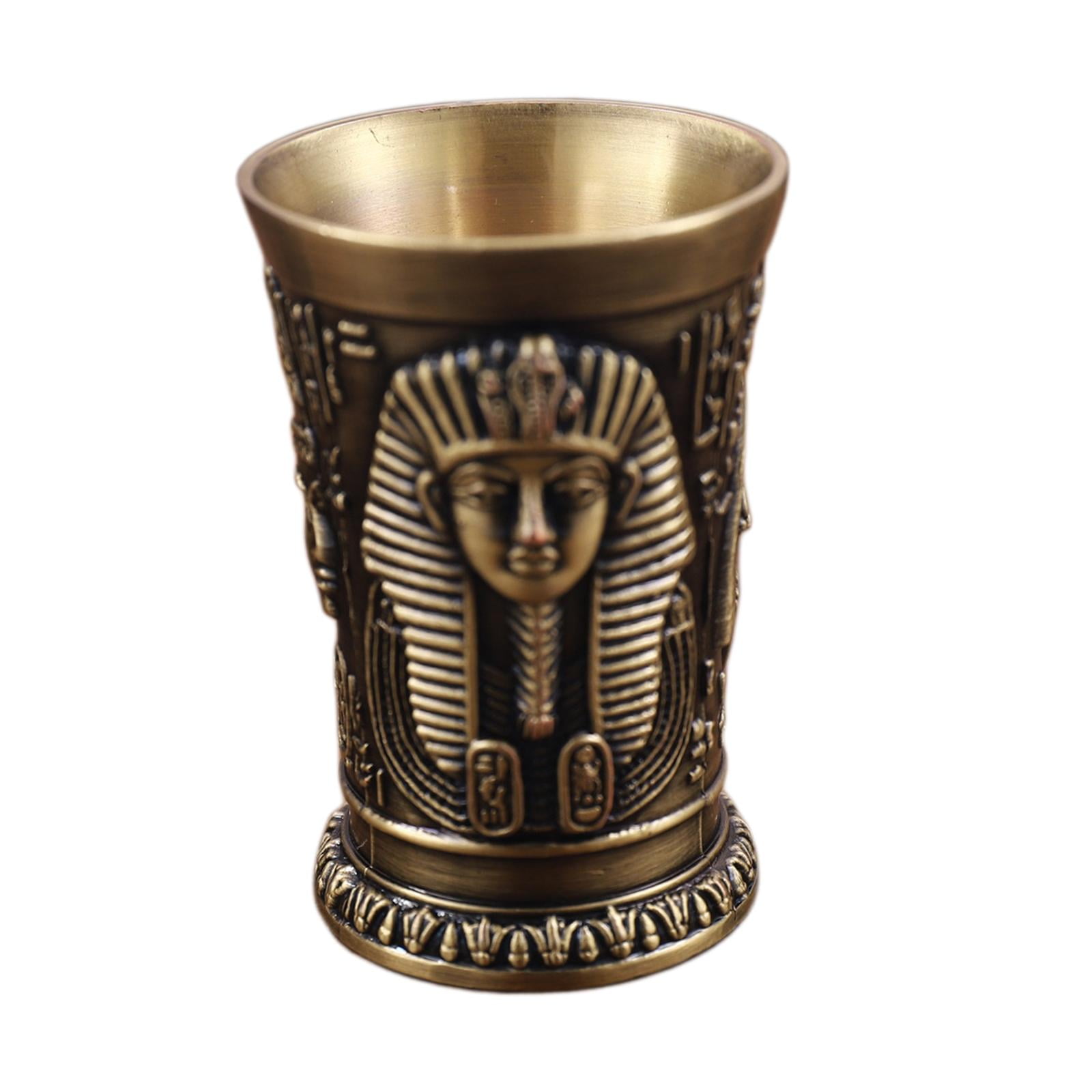 Magideal - Vaso, Copa Para Vino Egipcia Vintage, Copa Para Vino De Aleación De Zinc En Relieve Personalizada, Copa Para Vino, Para Bar, Vino, , Cleopatra De Bronce