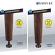 thumbnail image 4 of Niveladores ajustables para muebles Saffire, color marrón oscuro (paquete de 8), 4 of 7