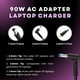 thumbnail image 3 of Cargador de 90W compatible con cargador para laptop HP Pavilion x360, 3 of 7