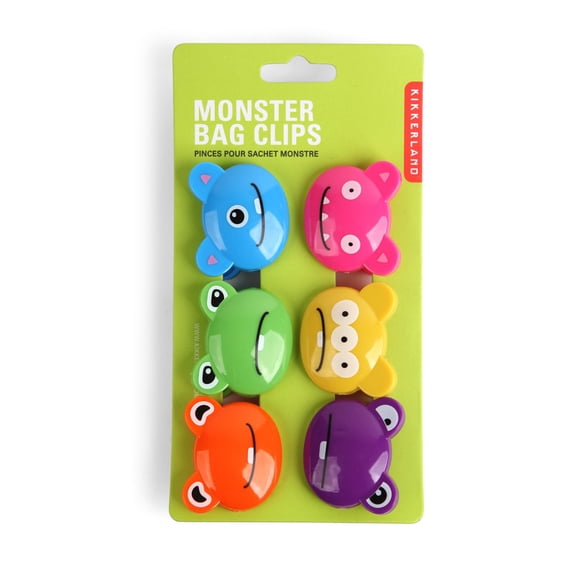 Clips para bolsas Kikkerland set de 6 colores surtidos