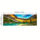 thumbnail image 1 of 1pc Canvas Painting, Lake Forest Mountain Scenery Painting, Wall Art Decor, For Living Room, Bedroom, No Frame, 19.68*59.05inch, 1 of 3