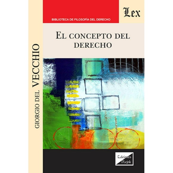 Libro Concepto Del Derecho El Giorgio Del Vecchio