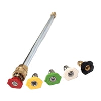 Ioensy - Paquete De 5 Puntas Para Lavadora A Presión Con Varilla De Extensión 4000 Psi Para Limpieza De Canalones