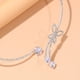 thumbnail image 3 of Elegant Glitter Choker Necklace with Artificial Diamonds and Butterfly Shaped Chain - Perfect Gift for Men and Women, 3 of 4
