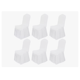 thumbnail image 1 of Pack 6 Funda Elástica Para Silla Universal De Evento Color Blanco Diseño de la tela Geométrico, 1 of 6