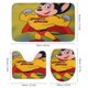 thumbnail image 3 of Mighty Mouse Las nuevas aventuras-theme 4-Piece Shower Curtain Set with Rugs, Waterproof Bathroom Decor Set Includes Bath Mat, U-Shaped Rug, Toilet Lid Cover and Curtain with Hooks, 3 of 6