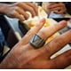 thumbnail image 2 of Anillo Triángulo Vikingo Nordico Hombre Moda Masculina, 2 of 3