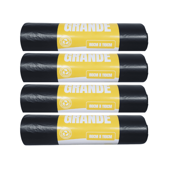 Genérico - Pack 4 Rollos Bolsas De Basura Grande 80x110cm