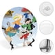 thumbnail image 4 of Código: KND Plato decorativo de porcelana fina (bone china), plato decorativo de cerámica para hogar, oficina, soporte de pared, platos decorativos para dormitorio - 6 pulgadas (15 cm), 4 of 6