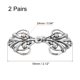 thumbnail image 2 of Broche de Capa 2 Pares Coser en Ganchos y Ojos Broches de Capa Vintage (Plata), 2 of 7