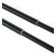 thumbnail image 3 of Set Doble De Barras Para Cortina Extensible 70-120 Cm De Metal Diámetro 13/16 Mm Soporte De Muro Terminal Nido Color Negro Orb, 3 of 6