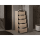 thumbnail image 2 of Cómoda Alta Kaia 5 Cajones Rovere Y Blanco 107x45x41 Cm - Muebles Organizadores, 2 of 18