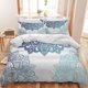 thumbnail image 2 of Purple Mandala Bedding Set Boho Duvet Cover Set 3 Piece Bohemian Comforter Cover with 2 Pillowcases, 2 of 5