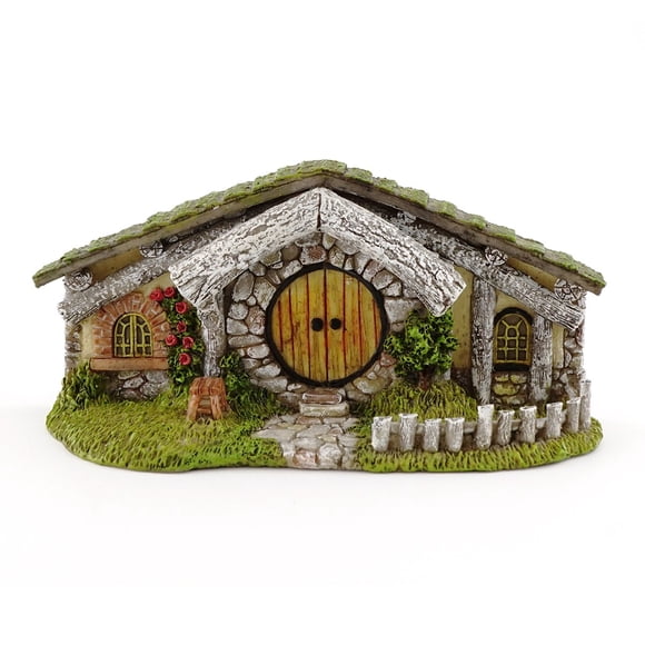 Casa de jardín en miniatura Top Collection 6x6x3 cm de resina