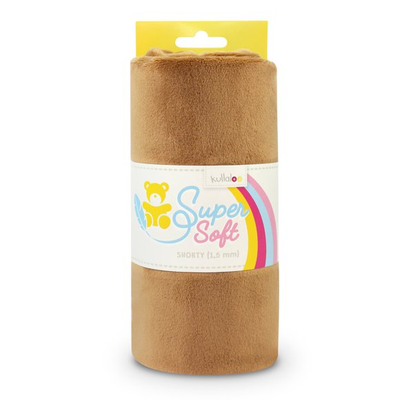 Tela Kullaloo de Peluche Marrón 100x75 cm Súper Suave