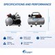 thumbnail image 5 of Compresor de aire California Air Tools CAT-1510, 1.0 HP, 1.5 galones, 5 of 6