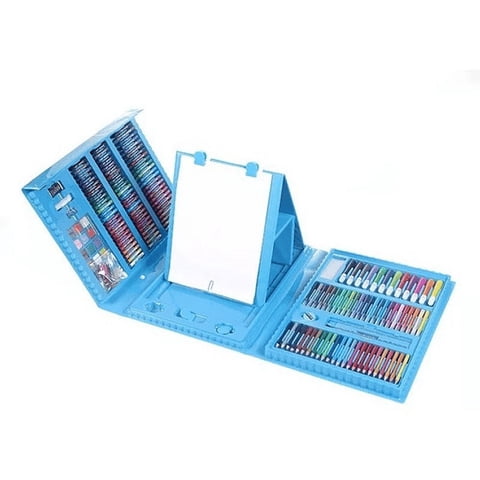 Leonimport - 208 Piezas De Arte Para Niños Kit Set De Dibujo Celeste