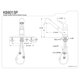 thumbnail image 2 of Grifo Kingston Brass KB801SP extraíble, cromo pulido, 2 of 2