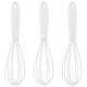 thumbnail image 1 of Batidor de silicona para cocinar, batidor de huevos con forma de globo, perfecto para mezclar, hornear y batir, juego de 3, 1 of 5