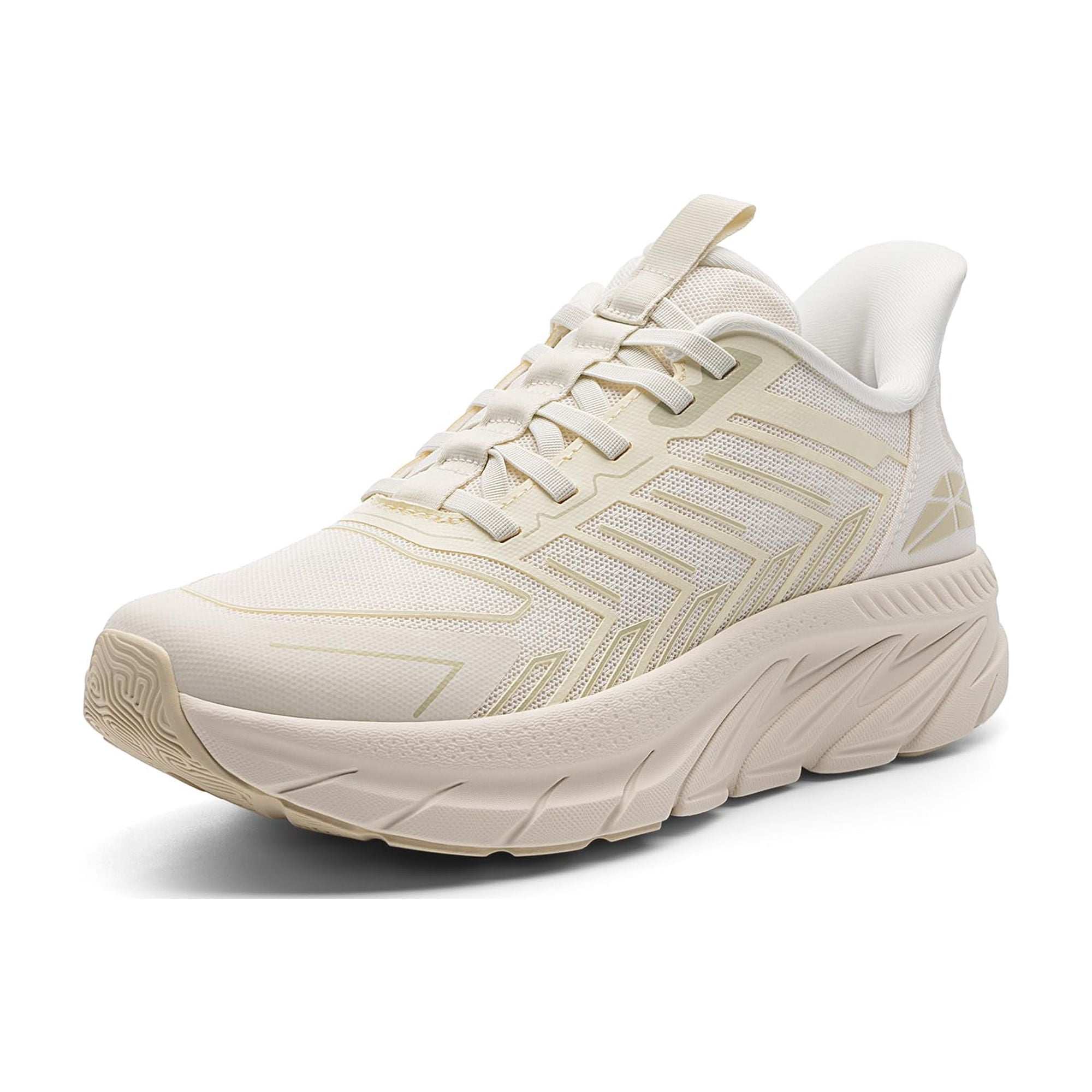 Zapatillas Slip-on Para Correr De Mujer Allswifit Marfil Talle 8