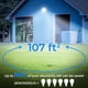 thumbnail image 4 of Luz de pared LED CINOTON 26W 3000 lm 5000K IP65 100-277 Vca, paquete de 2, 4 of 9