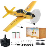 Entrenador Rc Plane Vevor T28 De 2,4 Ghz Y 4 Canales Con Estabilizador Giroscópico De 6 Ejes