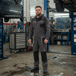 T-World - Overol De Trabajo Actium Canvas Gris Oscuro