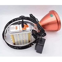Genérico - Linterna Foco Led 800W (Reales) Caza Camping Minero Lampara Linterna Naranja Luz Blanco