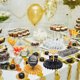 thumbnail image 3 of Decoraciones de centro de mesa para el 21º cumpleaños, suministros para decoración de fiesta de cumpleaños (tono negro + dorado), 3 of 5
