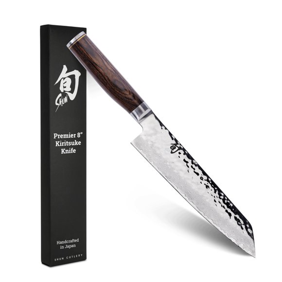 Cuchillo Shun Premier Kiritsuke de 20 cm con acabado martillado