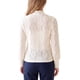thumbnail image 3 of INSPIRE CHIC Blusa de Mujer Encaje Floral Cuello Simulado con Bordes Festoneados Hueco Peludo Victoriano Elegante Manga Larga de Linterna Camisas de Otoño Tallas Grandes Blanco, 3 of 6