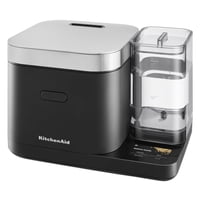 Kitchenaid Kgc3155, Olla De Grano Y Arroz, 8 Tazas Con Escala Integrada De Detección Automática + Tanque De Agua, Negro Mate
