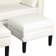thumbnail image 3 of Sofá Sky 3 Cuerpos Más 2 Pouf Pu Blanco, 3 of 5