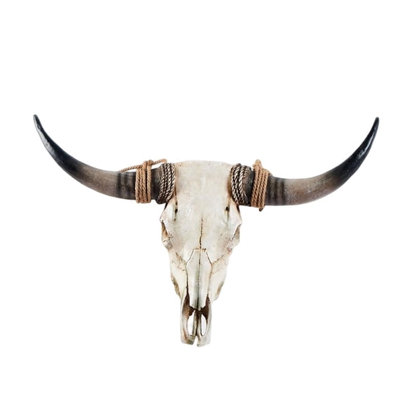 Cabezas De Animales Decoración De Pared Gabinete Dormitorio Longhorn Vaca Cráneo Escultura De Pared