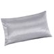 thumbnail image 2 of Funda de almohada de satén de seda sintética 50 * 76 cm gris, 2 of 5