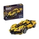 thumbnail image 1 of Bloques Armar Superauto Carrera Amarillo 422 Piezas STEM, 1 of 1