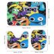 thumbnail image 3 of AMIGOS DEL ARCOÍRIS-theme 4-Piece Shower Curtain Set with Rugs, Waterproof Bathroom Decor Set Includes Bath Mat, U-Shaped Rug, Toilet Lid Cover and Curtain with Hooks, 3 of 6