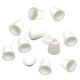 thumbnail image 1 of 10x Topes De Campana Para Cierres De Moda Para Mochilas Con Cordón Paracord De Color Blanco, 1 of 5