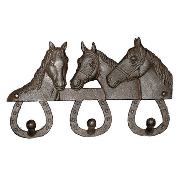 Perchero de pared diseño caballos