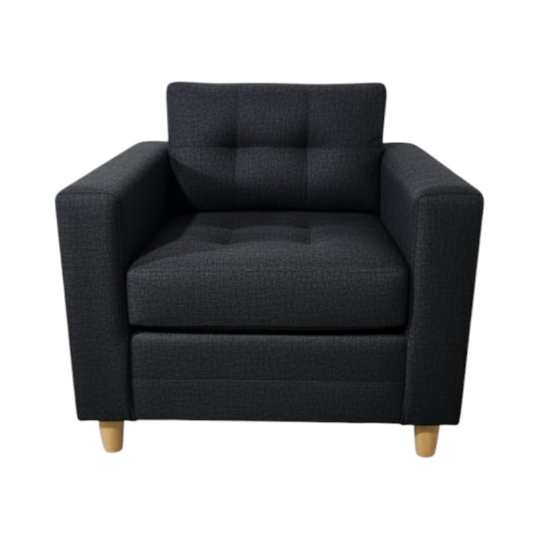 Diseños Valestrini - Poltrona Suecia Lino Negro